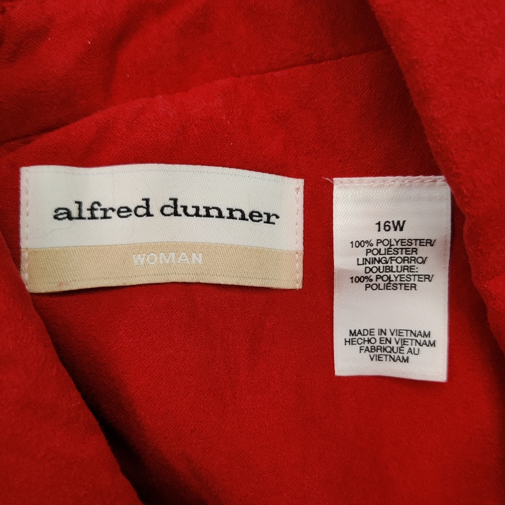 Alfred Dunner red blazer size 16W - Picture 3 of 3